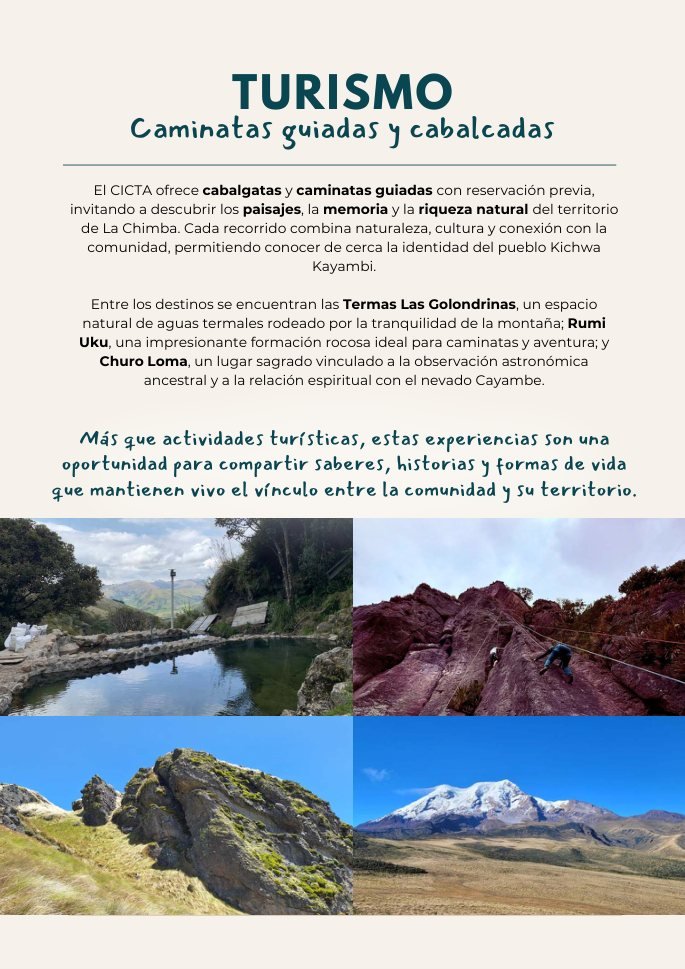 La Chimba Producción, Turismo y Cultura · página 12